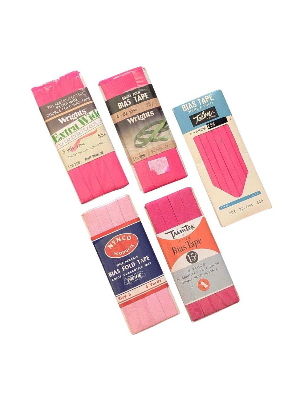 Vintage Pink Bias Tape Bundle